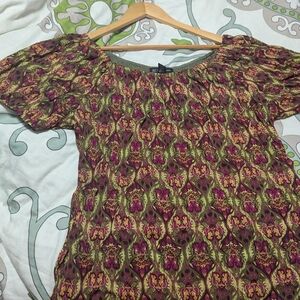 Women's Multicolor Patterned Top